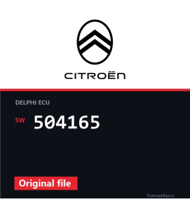 Citroen C5 504165 original ECU file