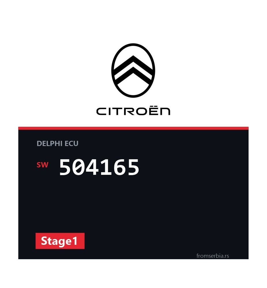 Citroen C5 504165 Stage1 tuning file
