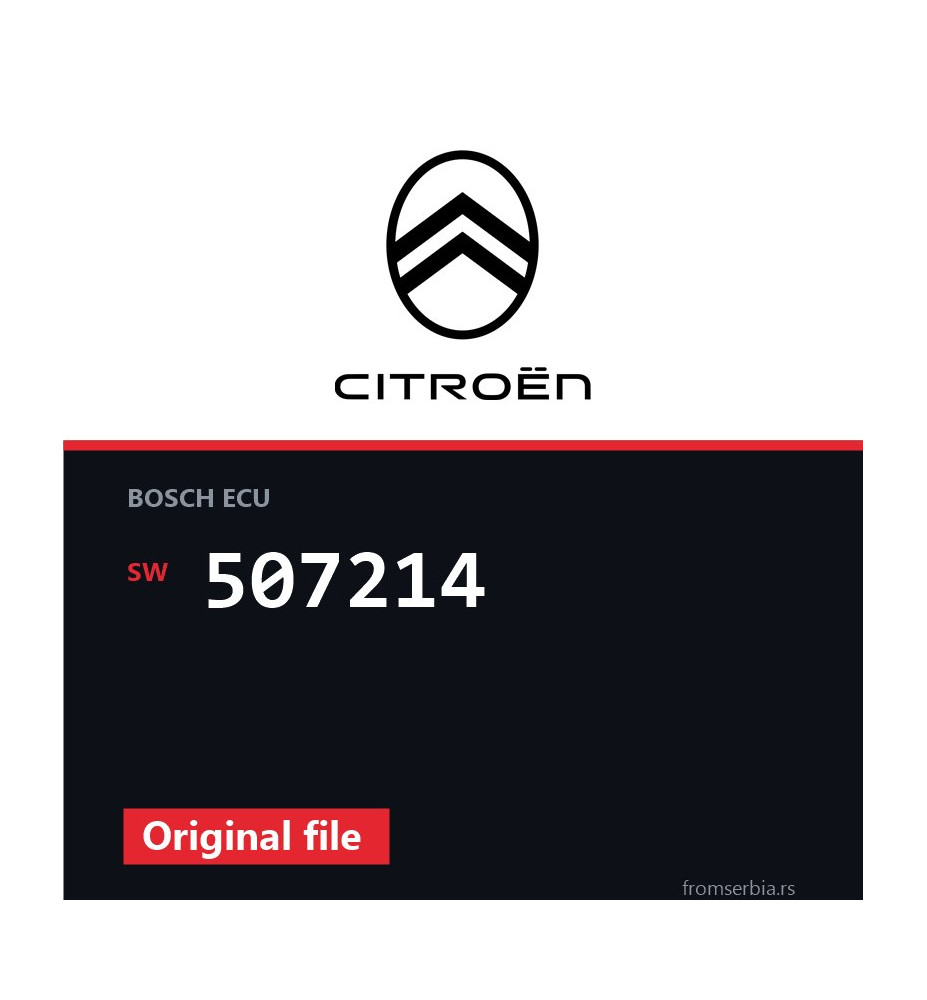 Citroen DS3 507214 original ECU file