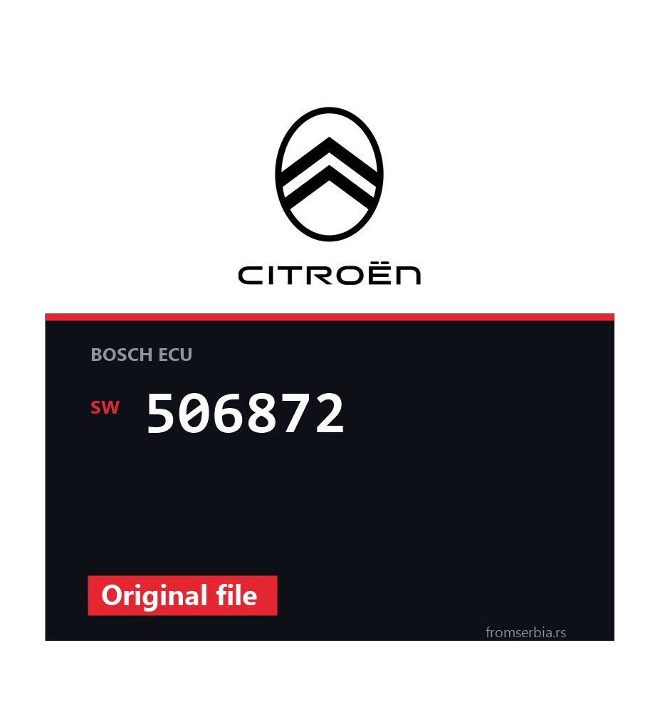 Citroen DS3 506872 original ECU file