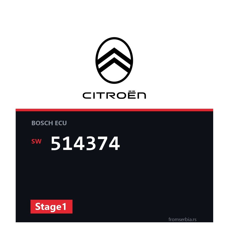 Citroen DS3 514374 Stage1 tuning file