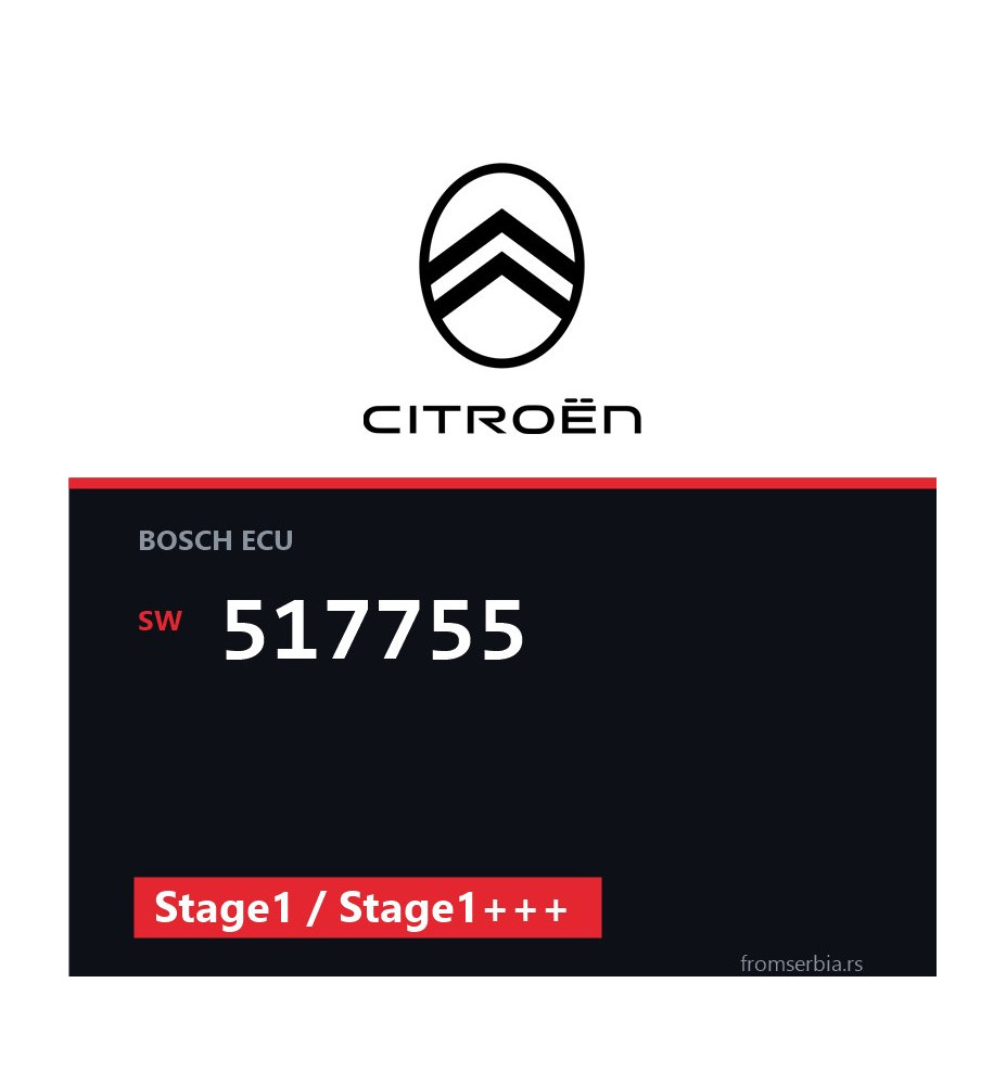 Citroen DS3 517755 Stage1 / Stage1+++ tuning file