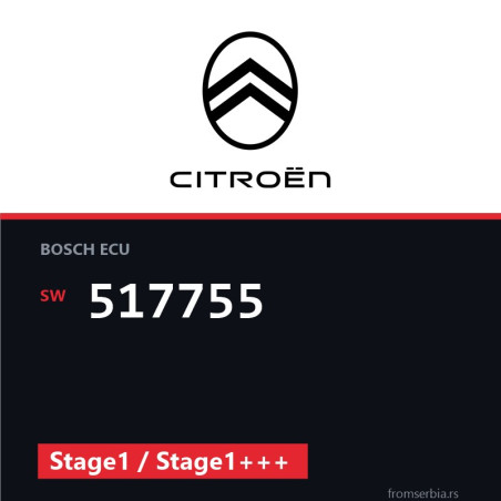 Citroen DS3 517755 Stage1 / Stage1+++ tuning file