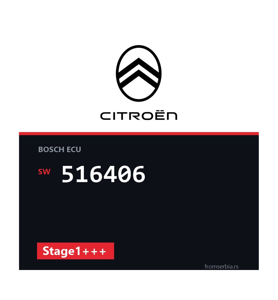 Citroen C4 516406 Stage1+++ tuning file