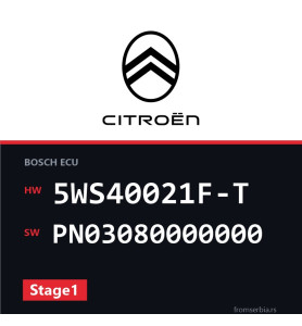 Citroen C3 5WS40021F-T PN03080000000 Stage1 tuning file