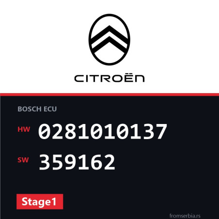 Citroen Picasso 0281010137 359162 Stage1 tuning file