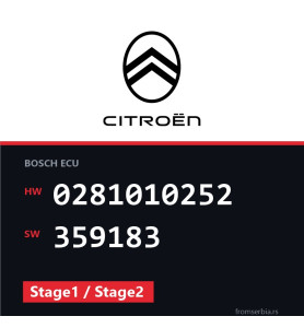 Citroen Xanthia 0281010252 359183 Stage1 / Stage2 tuning file