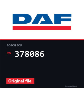 DAF CF85 378086 original ECU file