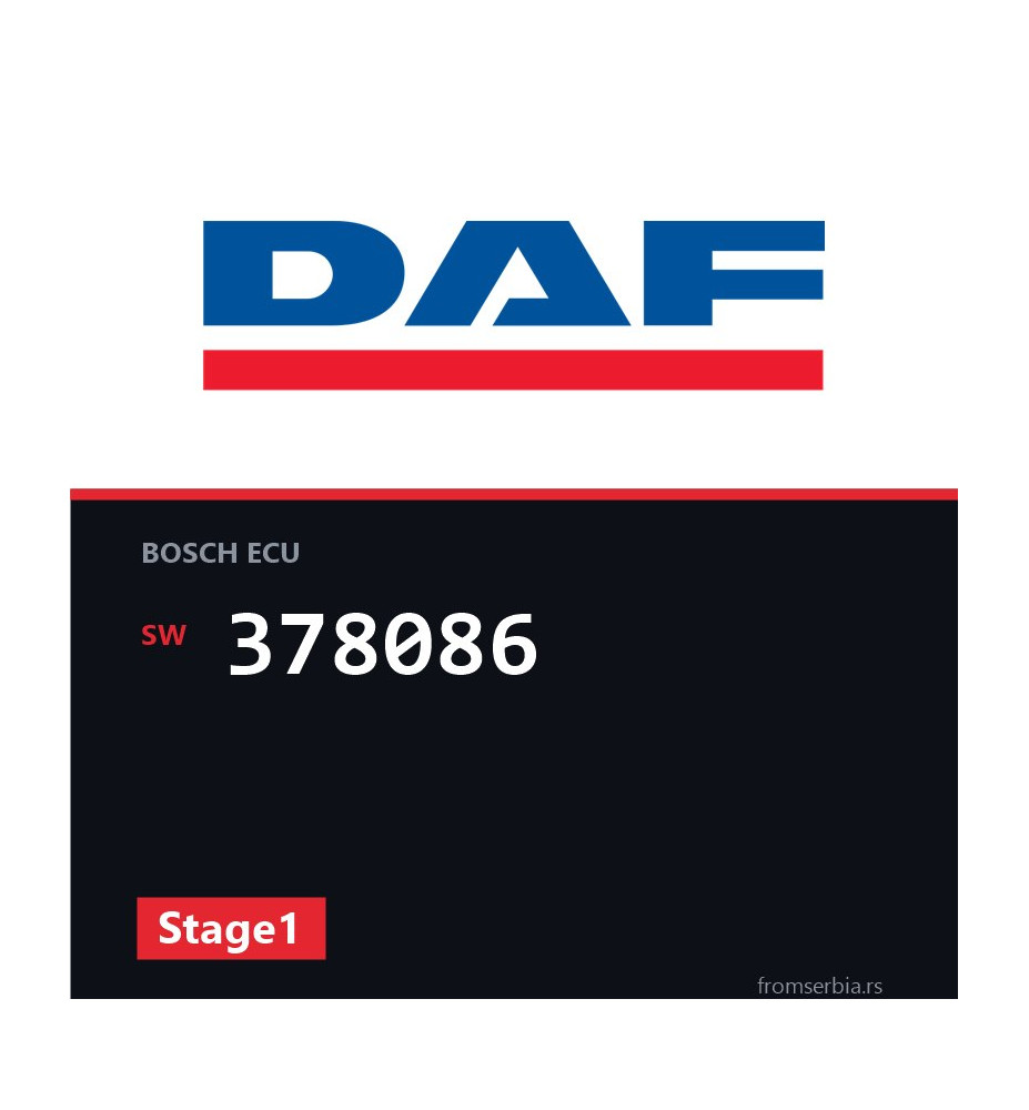 DAF CF85 378086 Stage1 tuning file