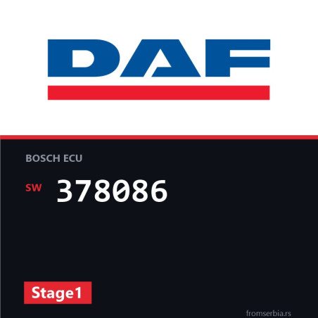DAF CF85 378086 Stage1 tuning file
