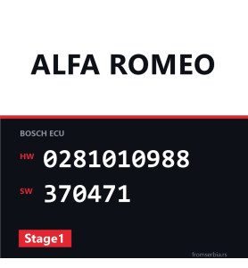 Alfa Romeo 156 0281010988 370471 Stage1 tuning file