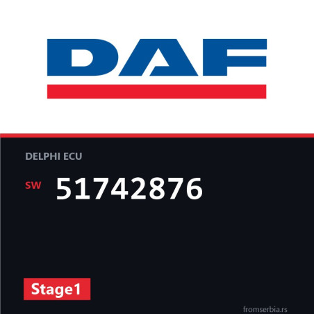 DAF CF 51742876 Stage1 tuning file