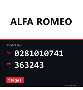 Alfa Romeo 156 0281010741 363243 Stage1 tuning file