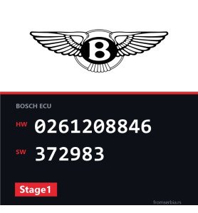 Bentley Continental 0261208846 372983 Stage1 tuning file