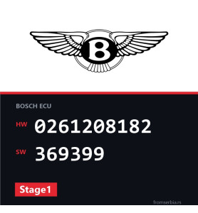 Bentley Continental 0261208182 369399 Stage1 tuning file