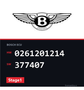 Bentley Continental 0261201214 377407 Stage1 tuning file