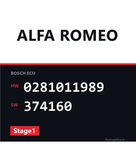 Alfa Romeo 166 0281011989 374160 Stage1 tuning file