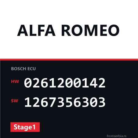 Alfa Romeo 33 0261200142 1267356303 Stage1 tuning file