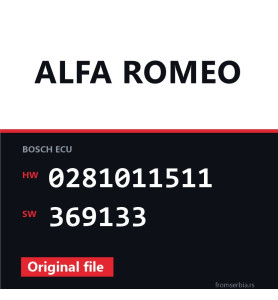Alfa Romeo GT 0281011511 369133 original ECU file