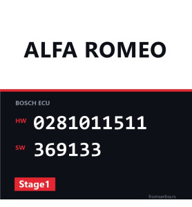 Alfa Romeo GT 0281011511 369133 Stage1 tuning file