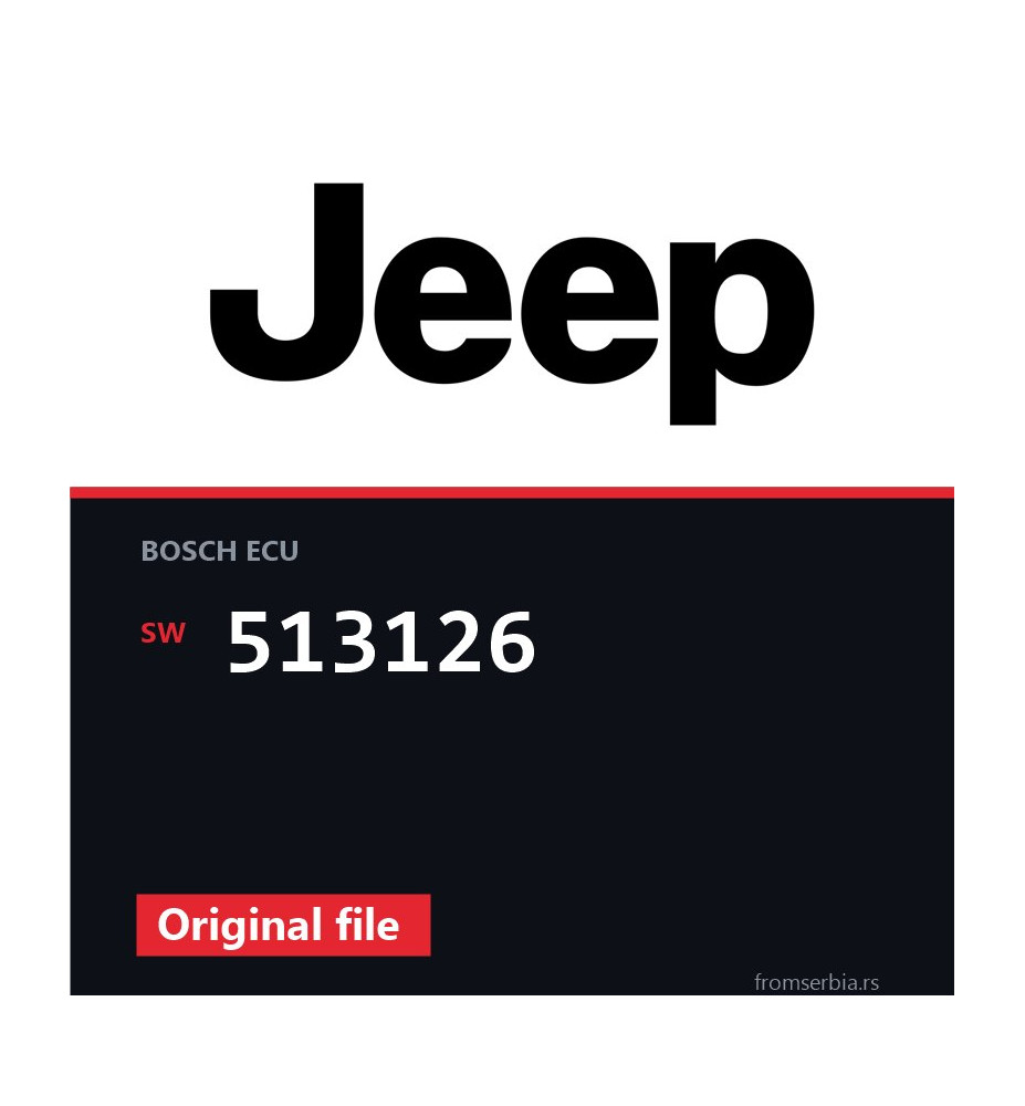 Jeep WRANGLER 513126 original ECU file