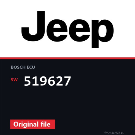 Jeep wrangler 519627 original ECU file
