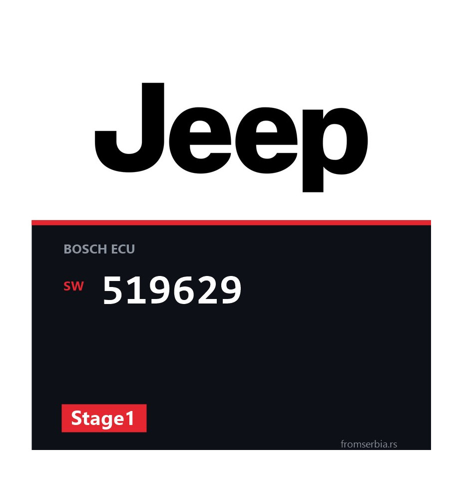 Jeep wrangler 519629 Stage1 tuning file