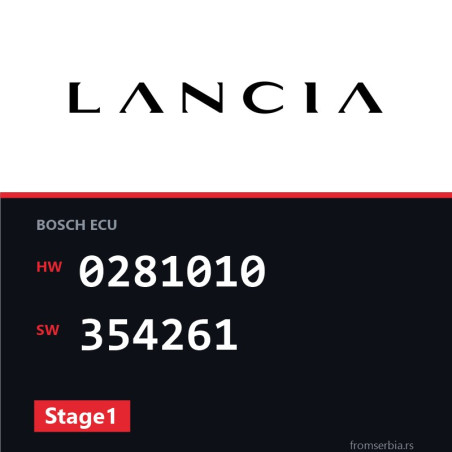 Lancia Lybra 0281010 354261 Stage1 tuning file