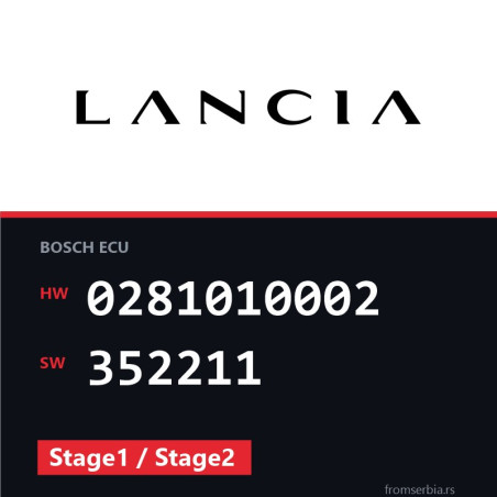 Lancia Lybra 0281010002 352211 Stage1 / Stage2 tuning file