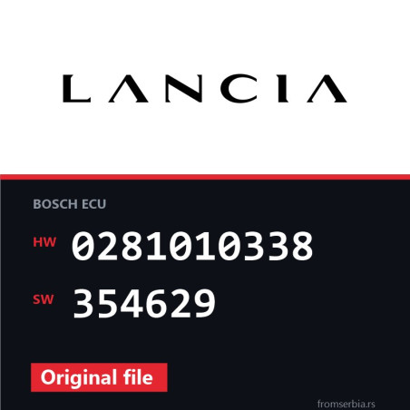 Lancia Lybra 0281010338 354629 original ECU file