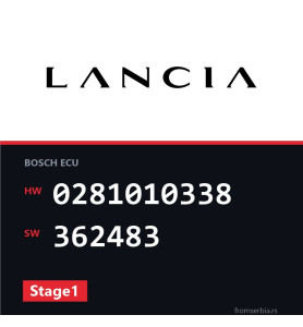 Lancia Lybra 0281010338 362483 Stage1 tuning file