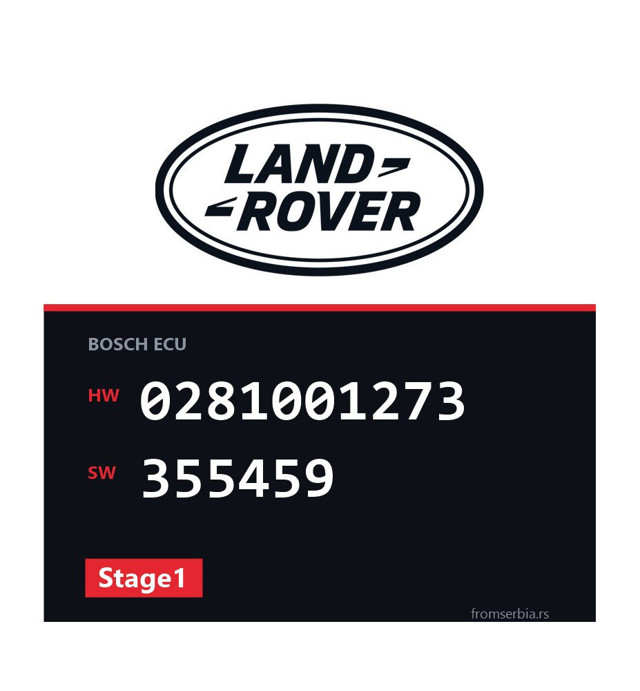 Land Rover Range Rover 0281001273 355459 Stage1 tuning file