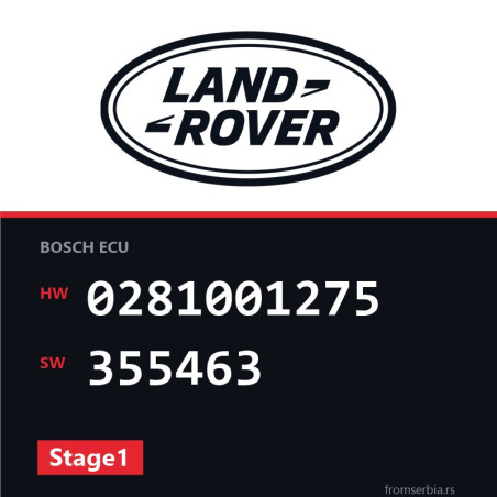 Land Rover Range Rover 0281001275 355463 Stage1 tuning file