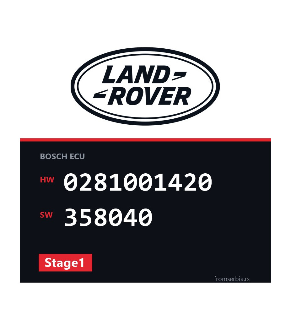 Land Rover Freelander 0281001420 358040 Stage1 tuning file