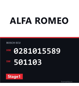 Alfa Romeo 147 0281015589 501103 Stage1 tuning file