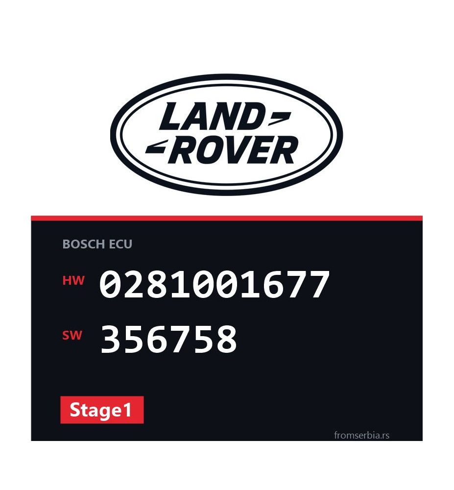 Land Rover Range Rover 0281001677 356758 Stage1 tuning file