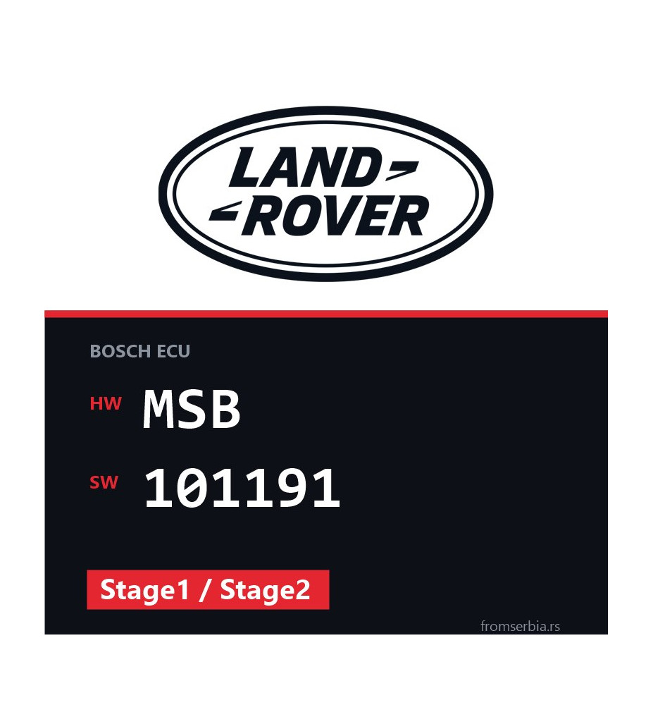 Land Rover Discovery MSB 101191 Stage1 / Stage2 tuning file
