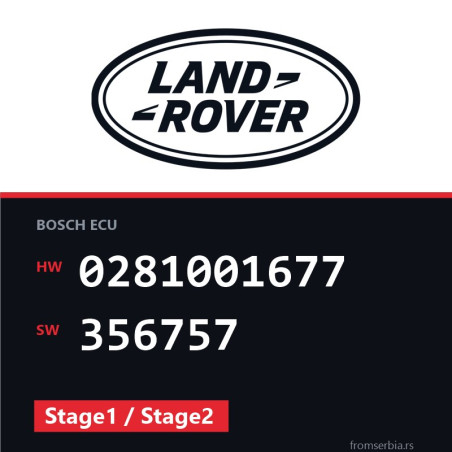 Land Rover Range Rover 0281001677 356757 Stage1 / Stage2 tuning file