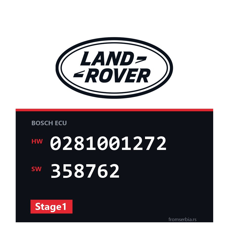 Land Rover Range Rover 0281001272 358762 Stage1 tuning file