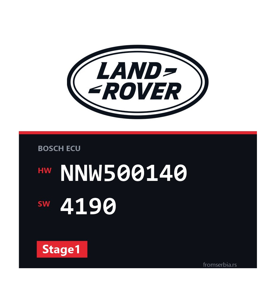 Land Rover Discovery NNW500140 4190 Stage1 tuning file