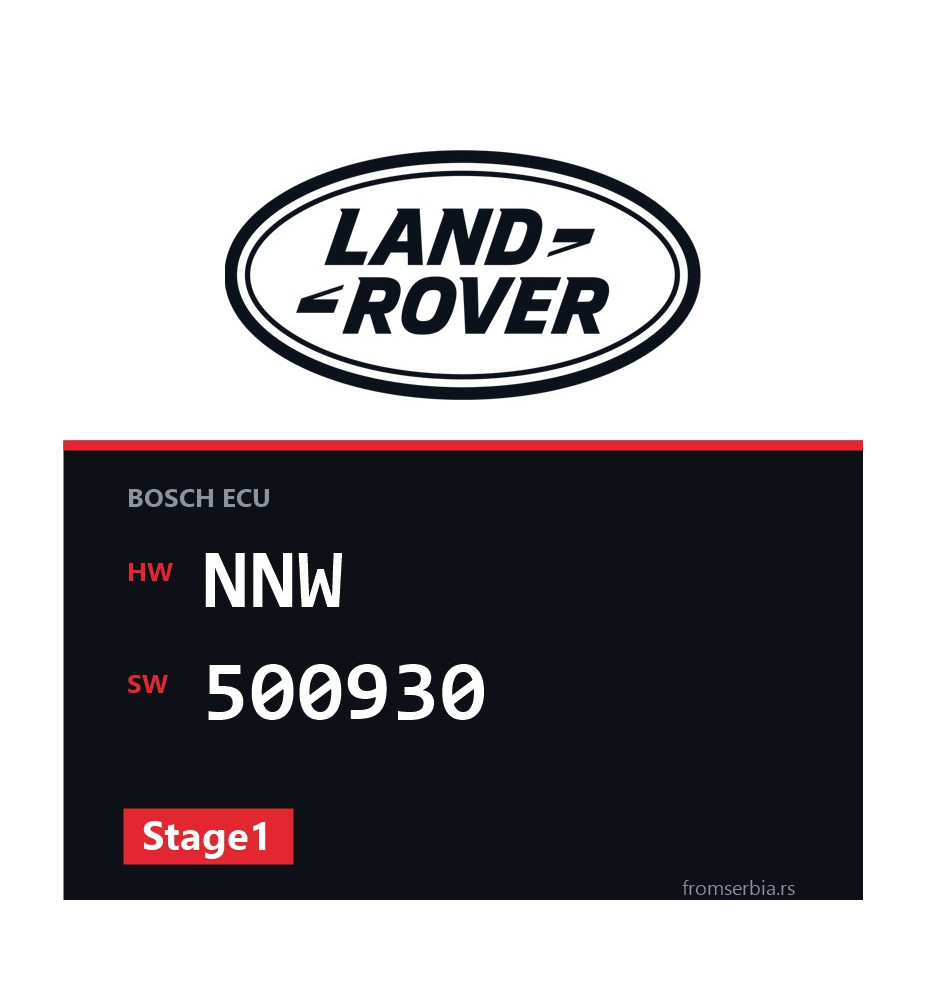 Land Rover Defender NNW 500930 Stage1 tuning file