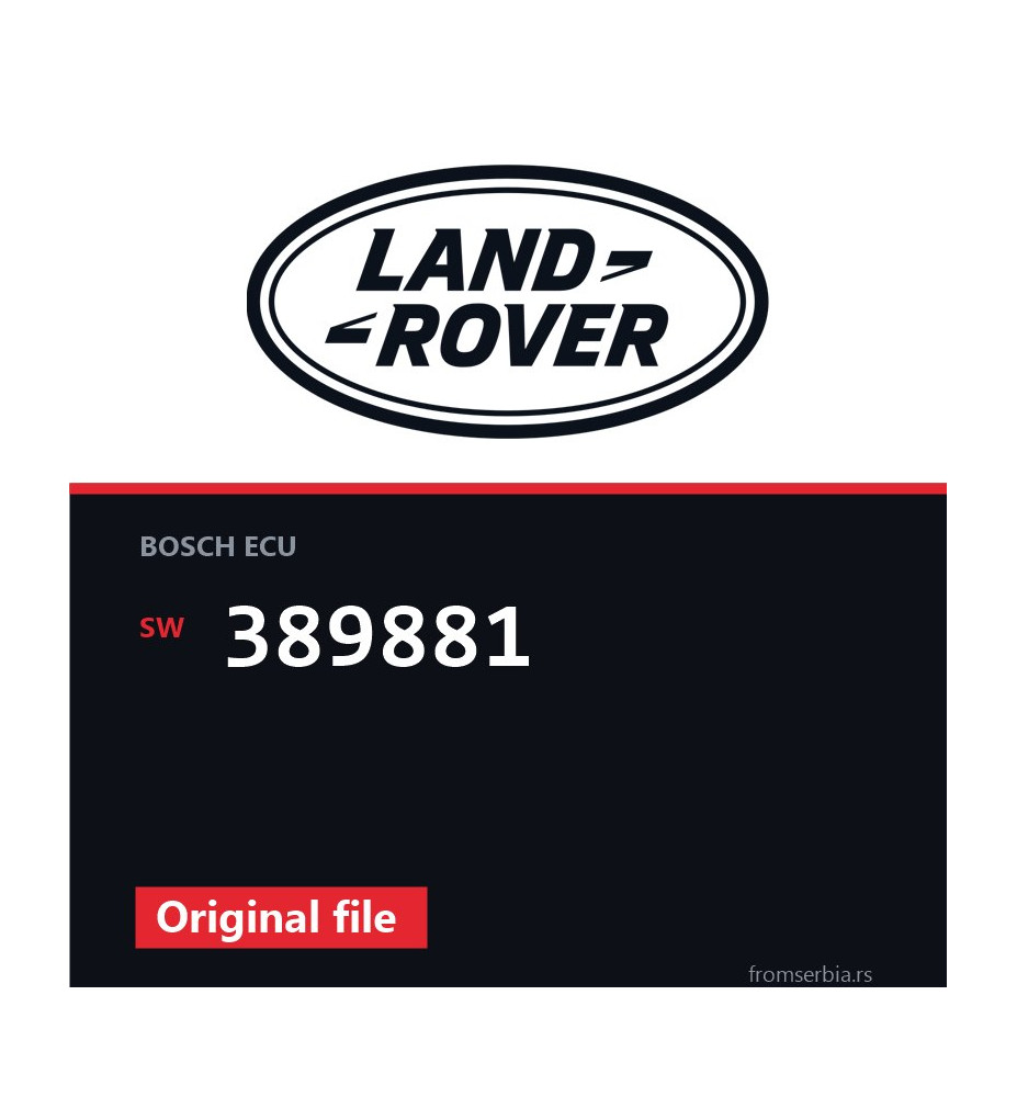 Land Rover Freelander 389881 original ECU file