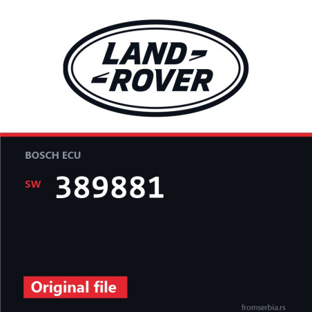 Land Rover Freelander 389881 original ECU file