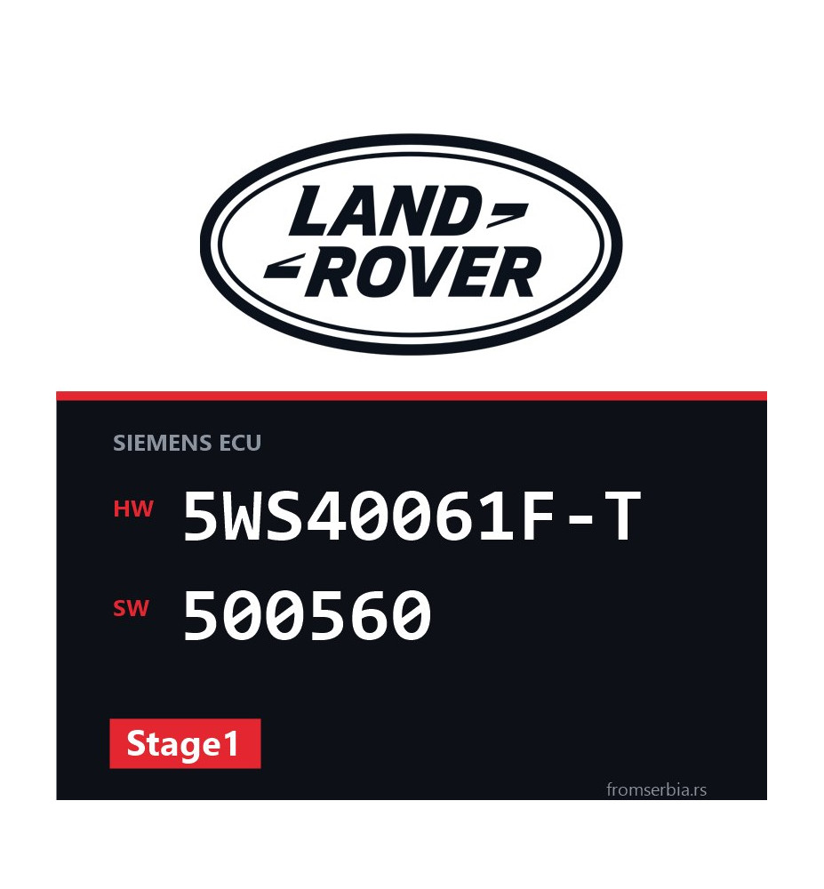 Land Rover Range Rover 5WS40061F-T 500560 Stage1 tuning file
