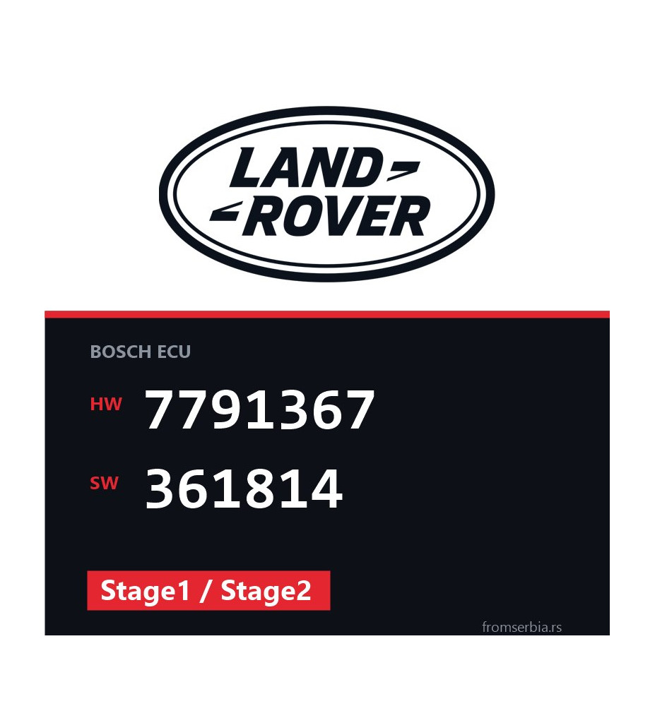 Land Rover Range Rover 7791367 361814 Stage1 / Stage2 tuning file