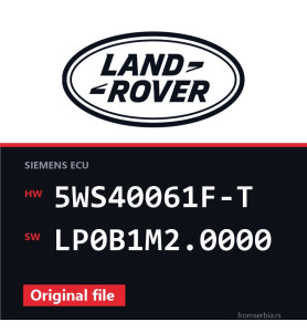 Land Rover Range Rover 5WS40061F-T LP0B1M2.0000 original ECU file