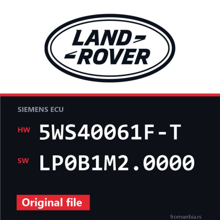 Land Rover Range Rover 5WS40061F-T LP0B1M2.0000 original ECU file