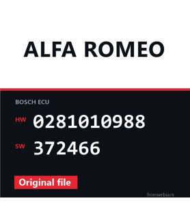 Alfa Romeo 156 0281010988 372466 Stage1 tuning file