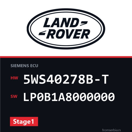 Land Rover Range Rover 5WS40278B-T LP0B1A8000000 Stage1 tuning file