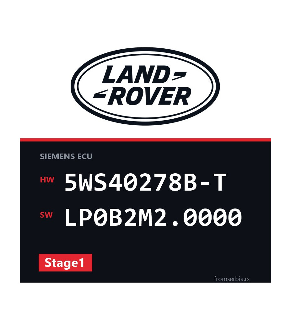 Land Rover Range Rover 5WS40278B-T LP0B2M2.0000 Stage1 tuning file